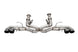 CORSA Performance Corsa 2020-25 Corvette C8 catback exhaust with black quad tips and 3-inch Xtreme design, deletes stock AFM valve