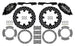 Wilwood 17-21 Can-Am X3RS black 6-piston front brake kit with drilled rotors, 11.25 inches, for high-performance off-road braking.