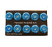 NRG blue fender washer kit with M6 bolt rivets for plastic, includes 10 hardware pieces for automotive repairs and modifications.