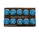NRG blue fender washer kit with M6 bolt rivets for plastic, includes 10 hardware pieces for automotive repairs and modifications.