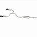 Magnaflow Street Series cat-back performance exhaust system for 2021 GMC Yukon V8 6.2L, showing polished pipes and mufflers.