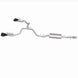 Magnaflow Street Series cat-back performance exhaust system for 2021 GMC Yukon V8 6.2L, showing polished pipes and mufflers.