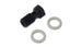 Vibrant M10 x 1.0 banjo bolt fitting with 20mm length, made of metal, used in automotive brake or fuel line connections.