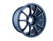 SSR GTX01 cast wheel in blue gunmetal finish, 19x9.5 inches, 5x120 bolt pattern with 38mm offset, shown from a side view