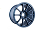 SSR GTX01 cast wheel in blue gunmetal finish, 19x9.5 inches, 5x120 bolt pattern with 38mm offset, shown from a side view