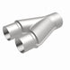 MagnaFlow Y pipe in stainless steel, 2.5/3 inch diameter, with smooth transition, designed for automotive exhaust systems.