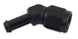 Vibrant female AN to 45-degree barb fitting, -6AN to 3/8 inch barb, automotive fluid fitting with vibrant color finish