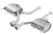 Borla axle back exhaust system for 2011-2015 Cadillac CTS V Coupe 6.2L SS, rear section with polished tips and dual exhaust outlets