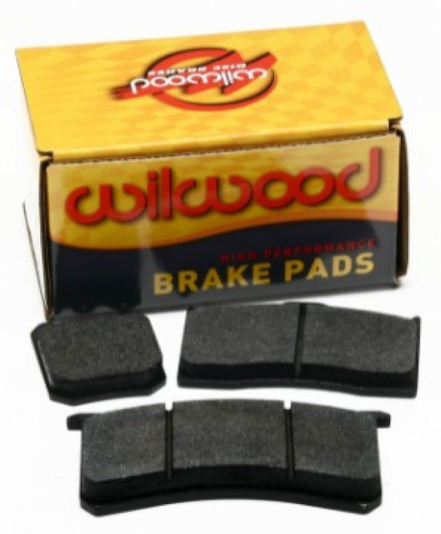 Wilwood BP-10 performance brake pad set for FNSL4/6 and BNSL4/6, showing four brake pads with metal backing plates.
