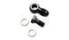 Vibrant -8AN male banjo fitting with 12mm x 1.5 metric aluminum body and two washers, shown on a plain background