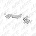 MBRP catback exhaust system for 2016-2024 Chevy Camaro 6.2L with NPP, dual 3-inch alum race pipes, and 4-inch polished quad tips.
