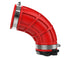 aFe Takeda turbo inlet and intake for 2019-2020 Hyundai Veloster N 2.0L turbo engine, red aluminum with branding details.
