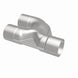 MagnaFlow Y pipe, 2.50-inch stainless steel with a 90-degree bend, designed for vehicle exhaust systems.