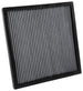 K&N Engineering cabin air filter for 2010-2015 Chevrolet Camaro V6 and SS V8 models, showing the filter element and packaging.