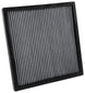 K&N Engineering cabin air filter for 2010-2015 Chevrolet Camaro V6 and SS V8 models, showing the filter element and packaging.