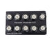 NRG black fender washer kit with rivets for plastic, set of 10, showing hardware components and black washers on a white background.