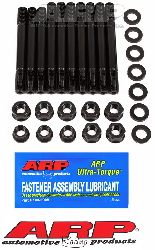 ARP Ford 302 main stud and bolt kit with girdle, featuring high-strength steel components for engine assembly.