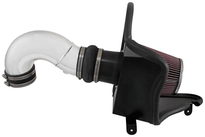 K&N Engineering cold air intake system for 2016 Chevy Camaro SS 6.2L V8 engine, featuring branded air filter and intake tubing.