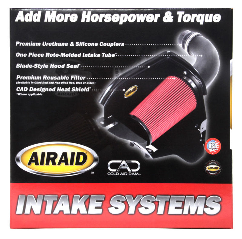 Airaid cold air intake system for 2014-2019 Chevrolet Silverado 1500 and GMC 1500 V8 trucks, showing the intake tube and filter.