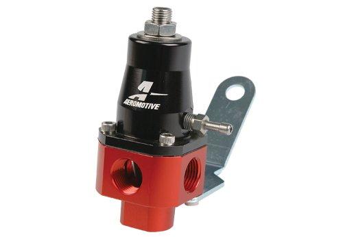 Aeromotive adjustable fuel pressure regulator with EFI bypass, featuring two -6 inlets and one -6 return, for precise fuel management.