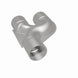 MagnaFlow Smooth Trans Y pipe, 2.50 inch stainless steel, 90-degree Y pipe for exhaust systems, shown in the image.