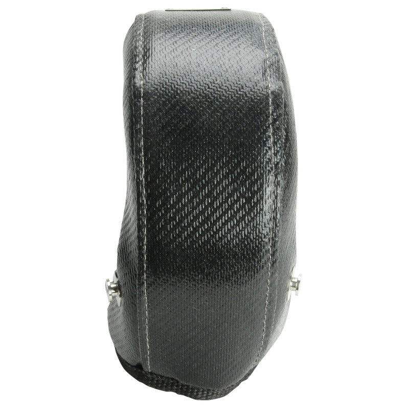 DEI Gen-3 Turbo Shield T4 onyx turbo blanket shield, made for turbochargers, designed to protect and insulate engine components.