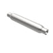 MagnaFlow muffler with 3.5-inch diameter and 18-inch length featuring dual 2.25-inch inlet and outlet pipes.