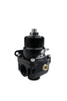 Aeromotive adjustable fuel pressure regulator with 3-15 PSI range, .313 valve, two -08 inlets, and -08 return line.