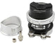 Turbosmart RacePort Gen V black blow off valve for superchargers, showcasing sleek black finish and compact design.