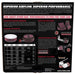 K&N 14-inch red custom air cleaner assembly with drop base, high-flow air filter for direct fit automotive engine intake.