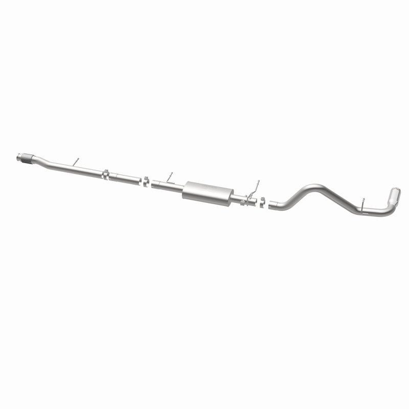 Magnaflow catback exhaust system for 2014 Chevy Silverado V8 5.3L with stainless steel rear exit performance muffler
