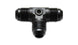 Vibrant -8AN to -8AN male tee adapter fitting with 1/8 inch NPT port, stainless steel hose fitting for automotive and hydraulic use