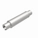 MagnaFlow Mag SS 3-inch muffler with 14x4x4-inch dimensions, showcasing the stainless steel construction and inlet/outlet openings.