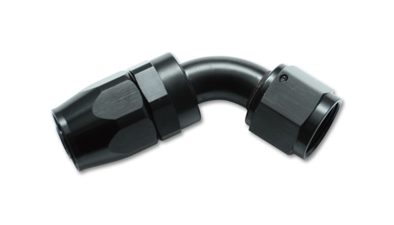 Vibrant -10AN 60-degree elbow hose end fitting for automotive or industrial fluid connections, made of durable metal material.