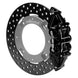 Wilwood 17-21 Can-Am X3RS black 6-piston rear brake kit with drilled rotors for enhanced performance and stopping power.