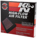 K&N Engineering drop-in air filter for 2015-2017 Audi A1 L3-1.0L F/I engine, shown in a close-up image.