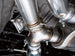AWE Tuning Cadillac CT5-V Blackwing catback exhaust with chrome silver tips, showcasing its sleek design and polished finish.