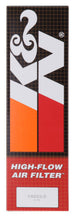K&N Engineering 14-inch round drop-in air filter with 12-inch inner diameter and 4-inch height, designed for vehicle air intake systems.