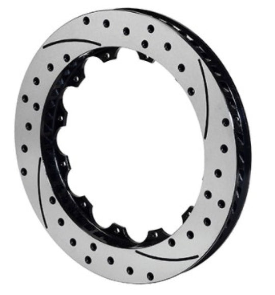 Wilwood SRP48 brake rotor, 12.88 x 1.10 inch, 12 on 8.75 inch bolt pattern, black drilled two-piece design, automotive brake part