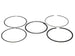 Wiseco piston ring set with 99.75mm bore, includes three rings of 1.2, 1.5, and 2.0mm thickness on ring shelf stock.