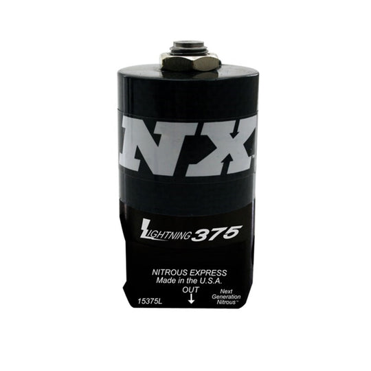 Nitrous Express Lightning 375 Nitrous Solenoid for automotive performance, showing the compact electrical control unit.