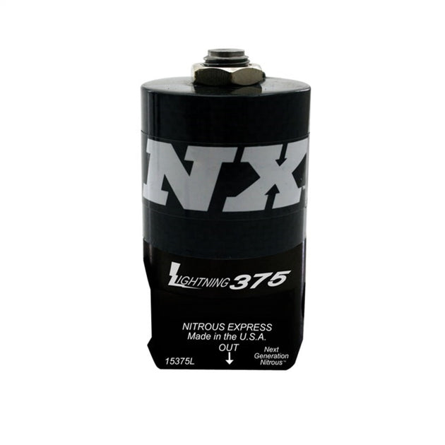 Nitrous Express Lightning 375 Nitrous Solenoid for automotive performance, showing the compact electrical control unit.