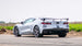 Borla catback exhaust system for 2020 Chevrolet Corvette C8 with dual round A/C tips, 3-inch diameter, polished finish.