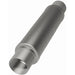 MagnaFlow Mag SS 4X4X14 3 muffler installed on a vehicle, showcasing its stainless steel construction and compact design.