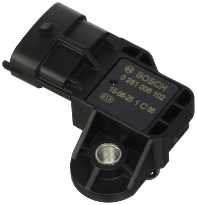 Bosch high pressure sensor for vehicle, stock replacement part, OE 20524936/2S0906051, shown in the image.