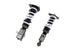 HKS HIPERMAX S coilover suspension kit installed on Subaru WRX STI, showing the adjustable shock absorbers and coil springs.