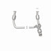 MagnaFlow direct fit catalytic converter for 2015 GMC Yukon XL V8 6.2L engine, showing the stainless steel component and mounting points.