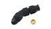 Vibrant 45-degree 3/8 inch tube to male -6AN flare adapter fitting with olive inserts for hydraulic or fuel line connections.