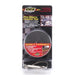 Black DEI exhaust wrap kit with pipe wrap and locking tie, designed for heat insulation and protection on exhaust systems.