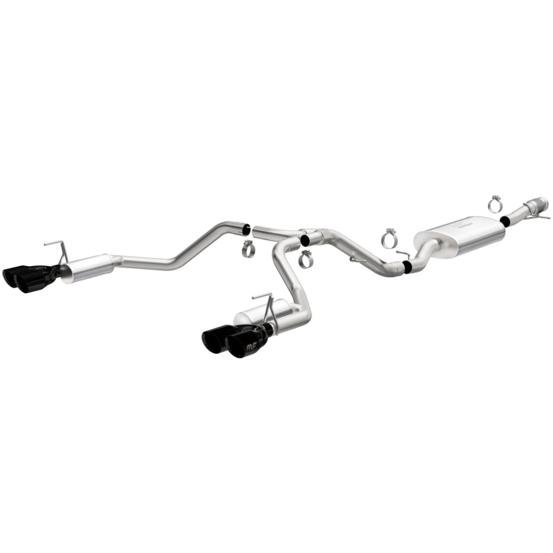 Magnaflow Catback Performance Exhaust System for 2021 GMC Yukon V8 6.2L Street Series, showing polished pipes and muffler